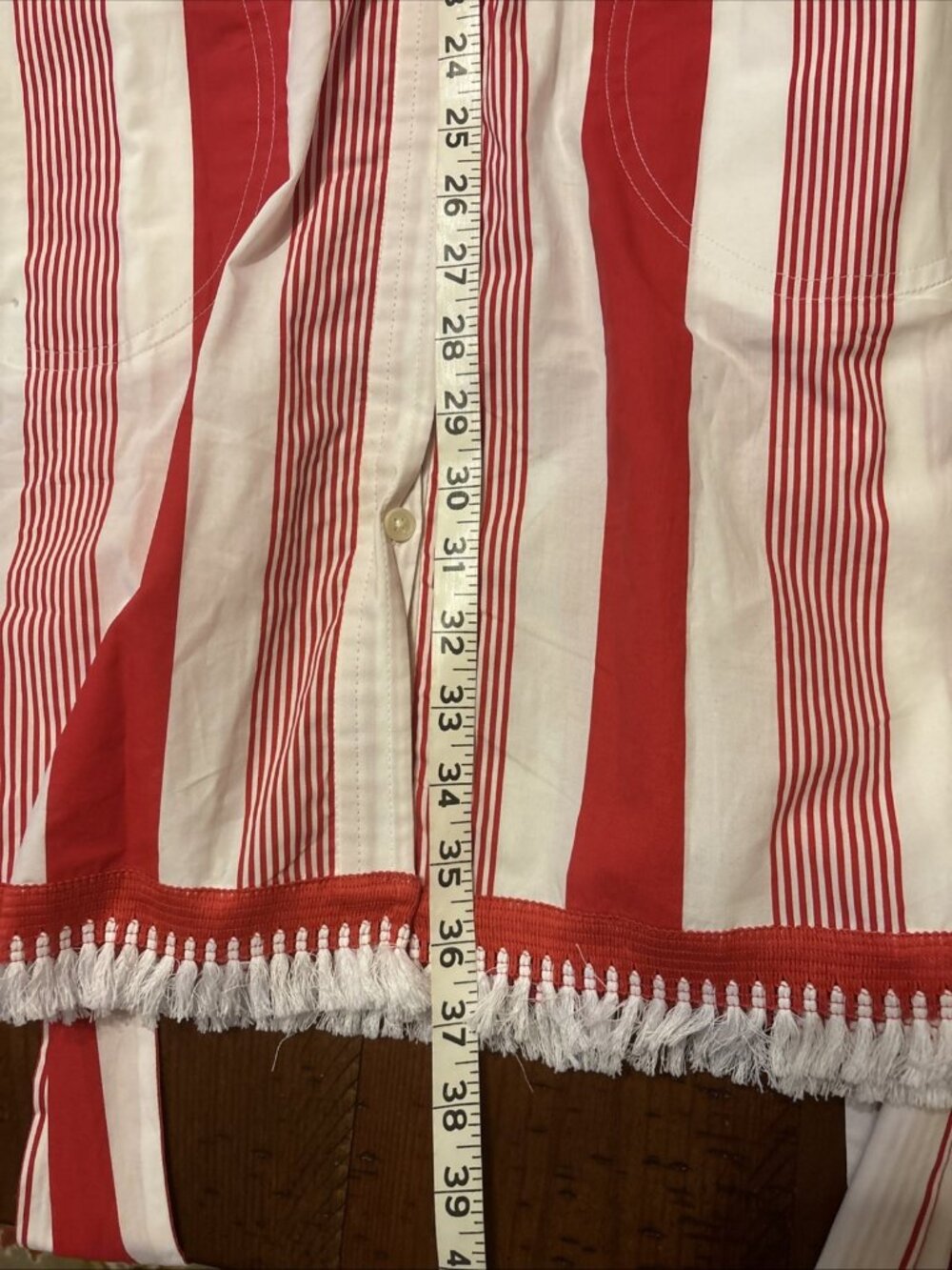 Jcrew Red & White Stripe Dress Size 00 Belted Poplin Dress - Picture 6 of 8